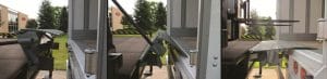 YARD-RAMP-SITE Edge of Dock Leveler in use