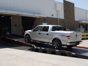 A key requirement was for a truck to be able to drive up the ramp into the loading facility. YARD RAMP Site was able to achieve just that.